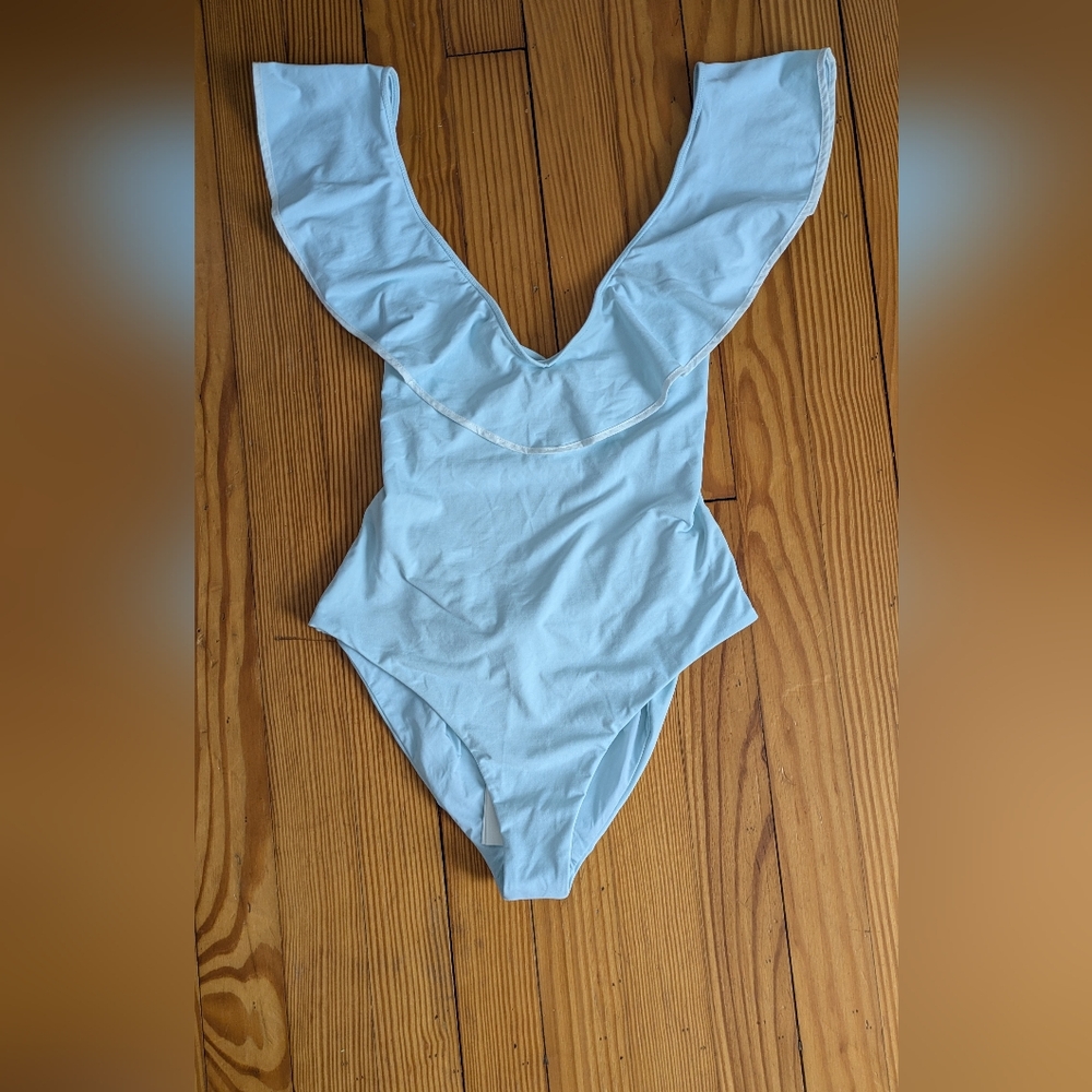 Marysia Swim Blue One Piece Swimsuit Classic Design